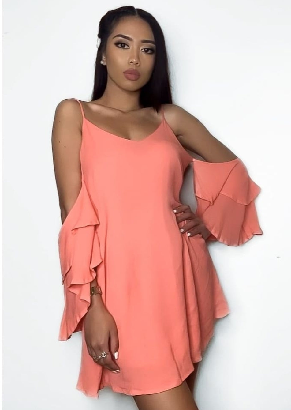 Off the shoulder dress